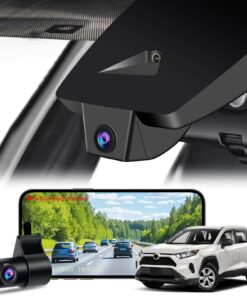 KuTaiTai Front 4K & Rear 1080P Dash Cam for Toyota RAV4 2022 2023 2024 2025 LE Limited SE Adventure XLE Premium XSE (Model B) with Vent Hole, OEM Look, WiFi&APP, G-Sensor, Loop Recording, 128GB Card