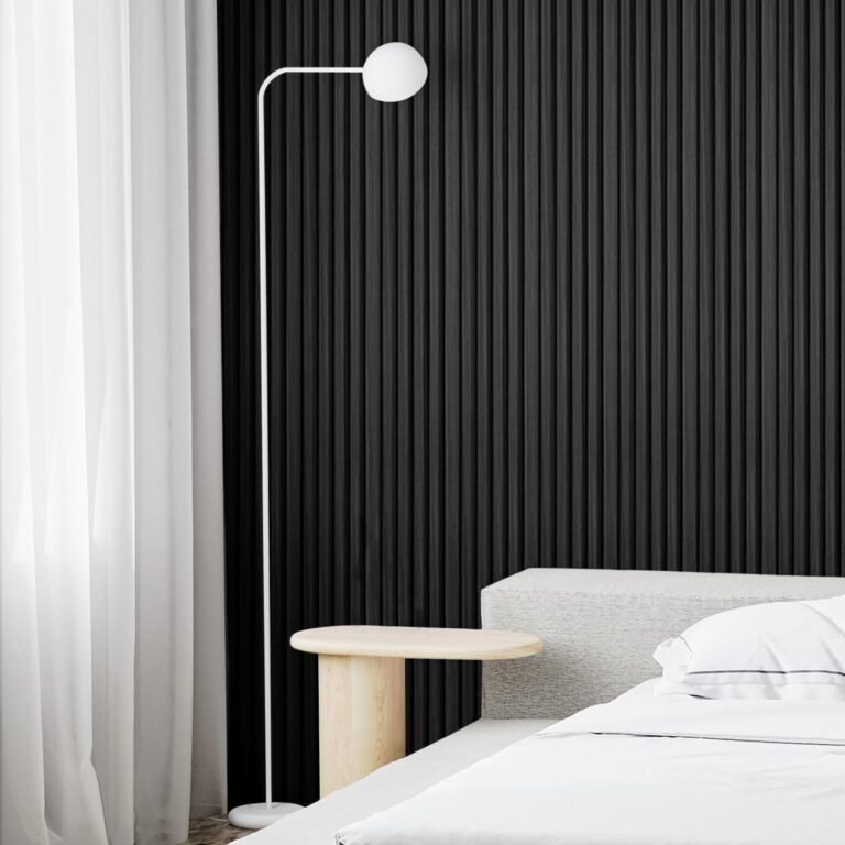 Art3d Slat Wall Panels, WPC Soundproof 3D Wall Paneling for Interior Wall Decor, TV Background, 8-Pack 96 x 6 in. Black - Image 2