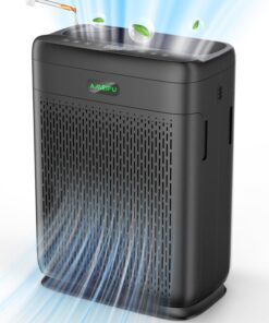 Air Purifiers for Home Large Room Up to 3000 Sq Ft, H13 Hepa Double-Sided Air Filter Purifier with PM 2.5 Display Air Quality Sensor, Air Cleaner for Wildfires, Bedroom, Dust, Pets, Smoke, Pollon