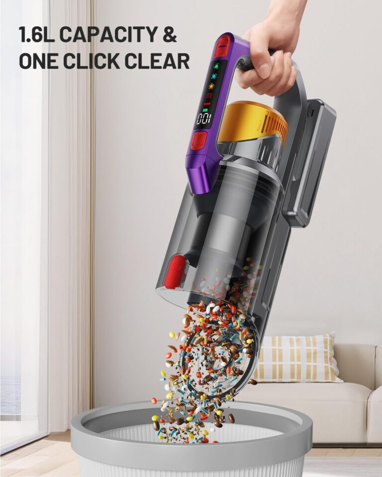 Cordless Vacuum Cleaner, 550W/45KPA Self-Standing Vacuum Cleaners for Home, Max 60Mins Anti-Tangle Stick Vacuum with Aromatherapy, Dual-Handheld Lightweight Vacuum for Pet Hair, Carpets, Hardwood - Image 2