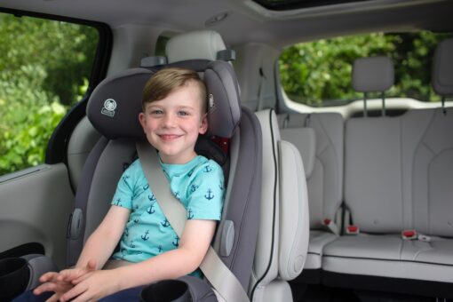 Safety 1st Grow and Go All-in-One Slim Convertible Car Seat, Rear Facing, 5-40 lbs, Forward Facing (30–65 lbs), High Back Booster Seat 40-100 pounds, Sugar Plum Pop - Image 5
