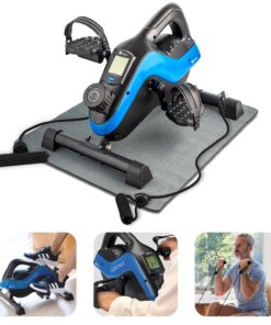 Lifepro 3-in-1 Under Desk Cycle Pedal Exerciser with Resistance Bands - Arm, Foot and Leg Exerciser While Sitting for Seniors- Mini Under Desk Bike Pedal Exercise Machine Workout with Fitness app