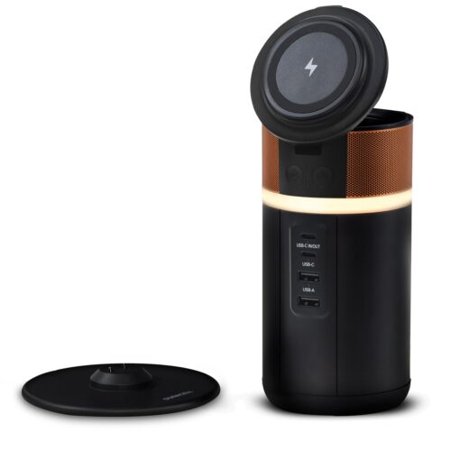 DURACELL M150 Power Station, Lightweight and Compact, Wireless Charging, Portable Charging Hub and Charger for Laptops, Phones, Tablets, Earbuds and Smartwatches, 150W (91 Wh) Dock Included