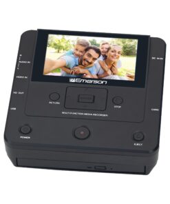 Emerson EMT-1200 Multimedia Recorder with 4.3-Inch LCD Screen: Record Videos, Music, and Photos from Phone to DVD, USB, or Memory Card - HD Media Output, App Integration, and Accessories Included