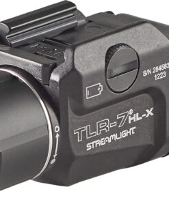 Streamlight 69458 TLR-7 HL-X USB 1000-Lumen Rechargeable Rail Mounted Weapon Light, Includes Interchangeable High and Low Switches, Black