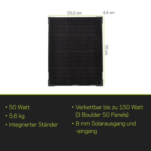 Goal Zero Boulder 50 Watt Monocrystalline Solar Panel - Image 5