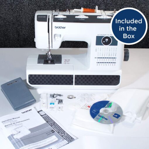 Brother ST371HD Sewing Machine, Strong & Tough, 37 Built-in Stitches, Free Arm Option, 6 Included Feet - Image 3