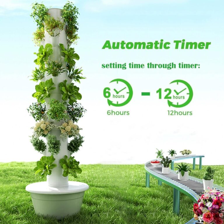 Hydroponics Growing System Kit Tower, Hydroponic Vertical Garden, Outdoor Indoor Smart hydroponic Vegetable System, Hydroponic Germination Kit for Gardening Lover,5Layer - Image 8