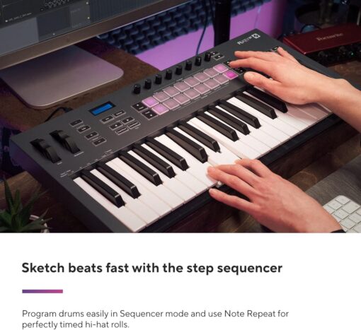 Novation FLkey 37 MIDI Keyboard - Seamless FL Studio Integration with Chord Mode and Scale Mode. All the software you need for Music Production - Image 5