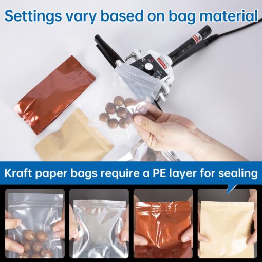 R-PACK Portable Hand Held Heat Sealer Machine-R-PACK FKR-600, 24 Inches, For Foil Bag, Kraft Bag, Mylar Bag - Image 5
