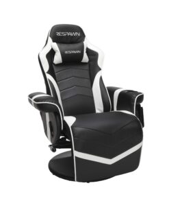 RESPAWN 900 Racing Style Gaming Recliner, Reclining Gaming Chair, in White RSP 900 WHT