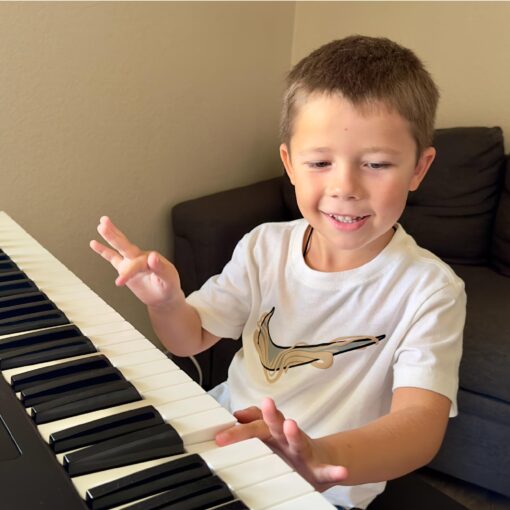 Artesia 61-Key Portable Digital Piano Keyboard with Full-Size Semi-Weighted Keys, Beginners Bundle with Sustain Pedal, Music Rack and Free Melodics Piano Lessons - Image 3