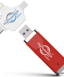 ThePhotoStick® Omni 512GB - Secure Photo & Video Backup and Transfer | Digital File Organization | USB & Multiport Connection for Phones, Tablets and Computers | Portable Memory | External Storage