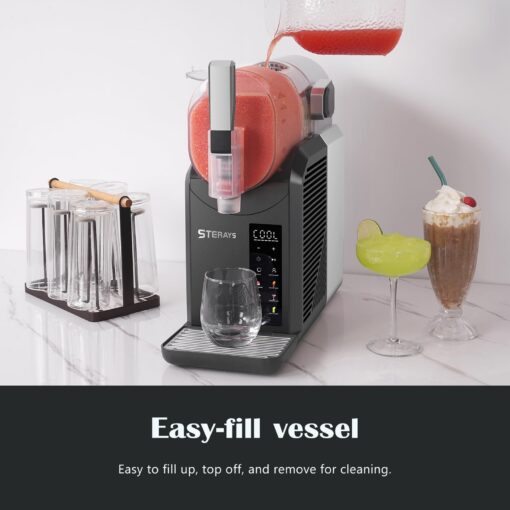 STERAYS Slushie Machine,Slushy Machine for Home,6 Preset Programs,Auto Cleaning,No Ice Needed, Frozen Drink Maker for Milk Shakes,Frappe,Margarita Smoothie,Slush,and more - Image 4