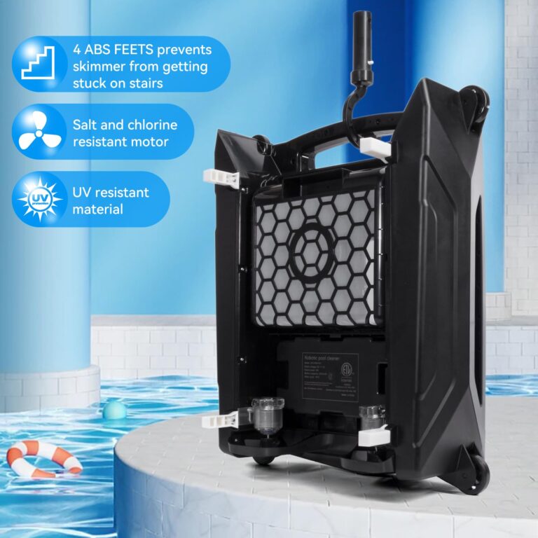 BEAUGATHER Pool Surface Cleaner Robot with Solar and Rechargeable Dual Mode, Cordless Robotic Pool Cleaner, Smart Pool Skimmer Basket, Automatic Pool Vacuum Cleaner with Auto-Escape and Auto-Turn - Image 3