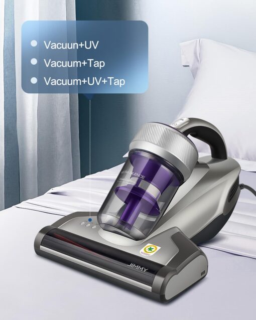 Jimmy Mattress Vacuum Cleaner, Anti-allergen Bed Vacuum Cleaner with UV-C Light & High Heating Tech, 14Kpa Suction 480W Powerful Handheld Vacuums for Dust & Pet Hair(JV35, Corded) - Image 4
