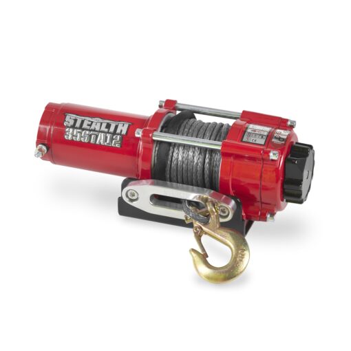 Stealth Winches 3500lb UTV ATV Winch, 12-Volt Electric Winch with 2 Wireless remotes with Synthetic Rope, Perfect for Off-Road Truck Towing Trailer Winch, Portable Winch, Mounting Plate, 12V Winches - Image 6