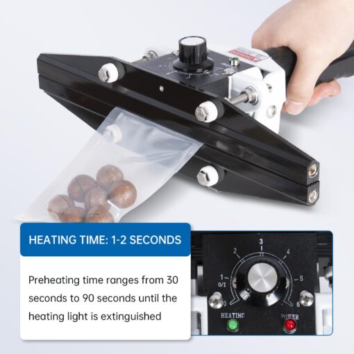 R-PACK Portable Hand Held Heat Sealer Machine-R-PACK FKR-600, 24 Inches, For Foil Bag, Kraft Bag, Mylar Bag - Image 4