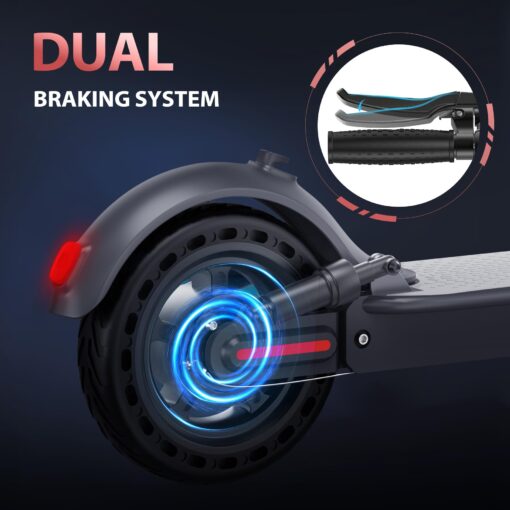 Electric Scooter, 8.5" /10“Tire, 16/19/22Mph Top Speed, 12/22/28 Miles Long Range, Folding Escooter for Adults and Teens with Dual Braking,Dual Suspension, App - Image 2