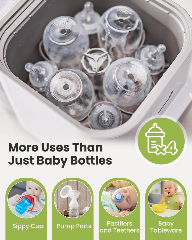 Grownsy EaseClean Bottle Washer Pro | All-in-One Bottle Washer and Sterilizer and Dryer | Baby Bottle Washer for Bottles, Pump Parts & Baby Essentials | Replaces Hand Washing - Image 5