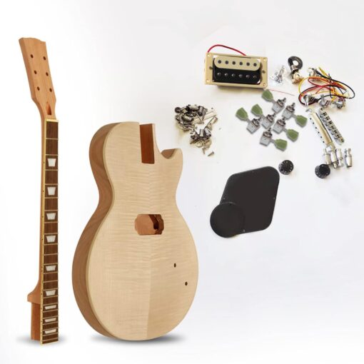 Batking DIY Guitar Kits Build Your Own Unfinished Electric Guitars Project Package with All Accessories
