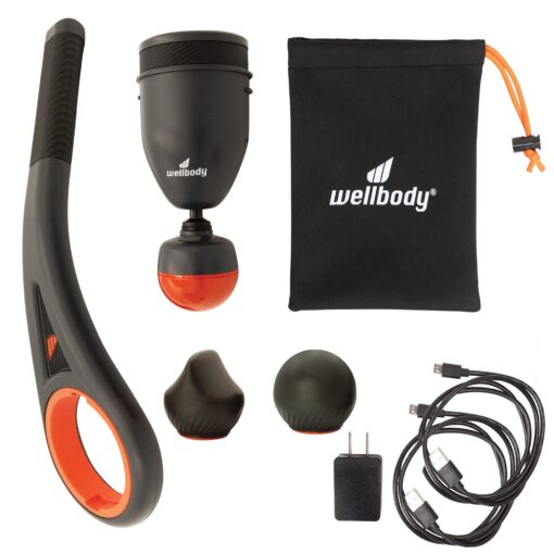 Wellbody Advance Deep Tissue Massage Gun with Heat | Heated Massager with ThermoPulse Vibration Tech | Handheld Massager for Muscle Relief - Ergonomic Grip - Image 3