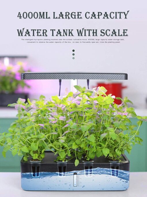 ROCILB 12 Pots Hydroponics Growing System, Indoor Herb Garden Starter Kit, Soilless Cultivation Plant Germination Kits, Grow Light for Home Gardening Vegetables - Image 8