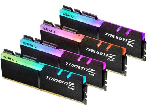 G.SKILL Trident Z RGB Series (Intel XMP) DDR4 RAM 128GB (4x32GB) 3200MT/s CL16-18-18-38 1.35V Desktop Computer Memory UDIMM (F4-3200C16Q-128GTZR)