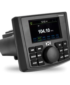NVX VMPS35 Gauge Style Marine Stereo with Bluetooth and a 3" Ultra Bright Full-Color TFT Display - Perfect for Boats, UTVs, & ATVs