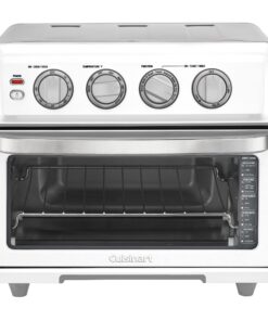 Cuisinart Air Fryer + Convection Toaster Oven, 8-1 Oven with Bake, Grill, Broil & Warm Options, White, TOA-70W