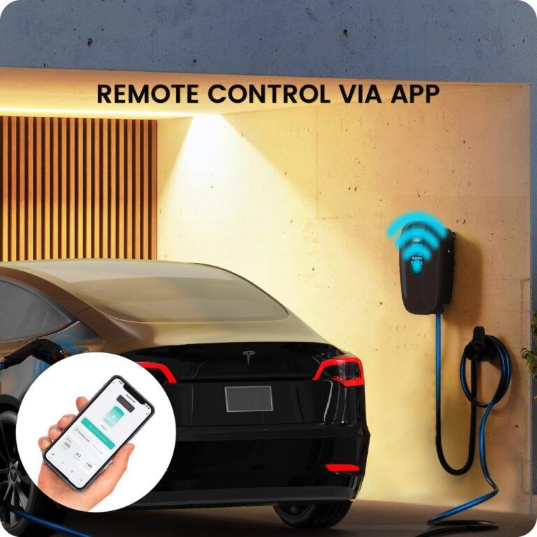 NURZVIY Level 2 EV Charger for Home 48 Amp 240V Electric Vehicle Charging Station with App Control, Indoor/Outdoor EVSE with WiFi/Bluetooth, Hardwired - Image 7