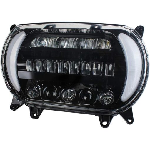 Atubeix Headlight LED Road Glide Motorcycle, Daytime Running Side Lights for 2015 2016 2017 2018 2019 2020 2021 2022 2023 Headlamp Replacement accessories(Black) - Image 3