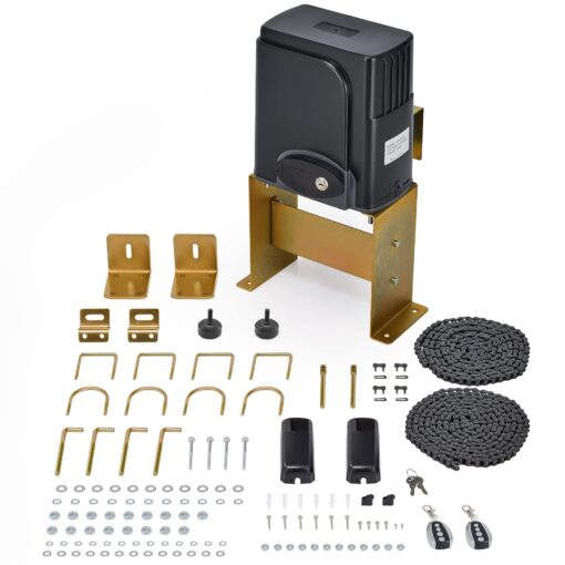CO-Z APP Smart Automatic Sliding Gate Opener, 280W Electric Gate Opener for Doors up to 1400lb 40ft, Driveway Home Garden Gate Opening System, Gate Complete Kit with Remote Control & IR Sensor