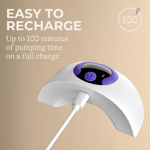 Lansinoh Discreet Duo Wearable Breast Pump, Hands Free Breast Pump, 4 Pumping Modes, 9 Levels Hospital Strength Suction, LED Display, Leak-Resistant Design, 2 Breast Flange Sizes Included: 24mm & 21mm - Image 3