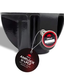 AMPLock - U-LPCF Heavy Duty Trailer Kingpin Lock, Patented Cylinder Lock, Commercial Trailer Security Conical King Pin Lock, Reliable Heavy Duty Kingpin Lock for Enhanced Trailer Protection & Security