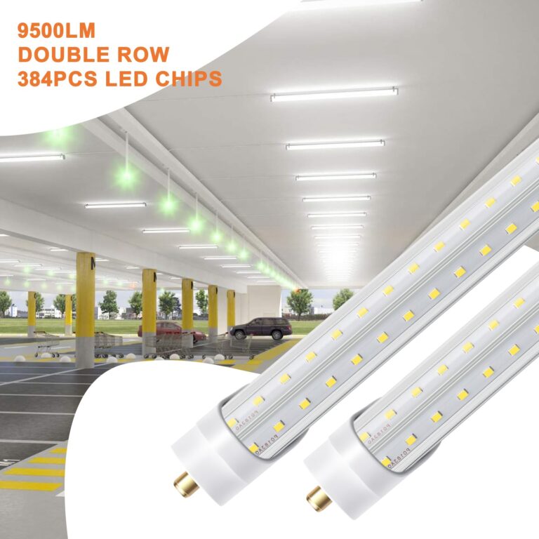 ONLYLUX 8ft LED Bulbs, 8 Foot LED Shop Light Bulb 72W 6000K 10000lm, Super Bright,T8 T10 T12 V Shape FA8 Lights, Clear Cover, F96T12 Bulbs to Replace Fluorescent Light Bulbs(Pack of 12) - Image 5