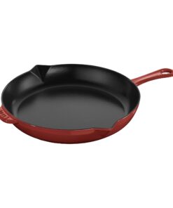 STAUB - 1223006 STAUB Cast Iron Fry Pan, 12-inch, Cherry