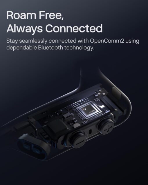 OpenComm2 UC 2025 Upgrade - Open-Ear Wireless Computer Headset with Boom Mic, Bone Conduction Bluetooth Stereo Headphones, USB-C Dongle Compatible with PC and Mac, Zoom Certified - C120 UC - Image 4