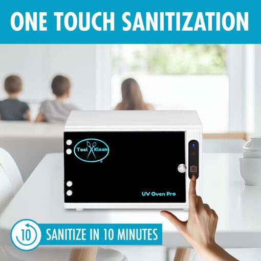 UV Light Sanitizer Box - Large, Professional Grade, Fast UVC Sanitizer Cabinet for Cleaning Salon Tools, Nail Clippers, Cell Phone, Watches, Glasses, Baby Toys - EPA Registered - Image 5