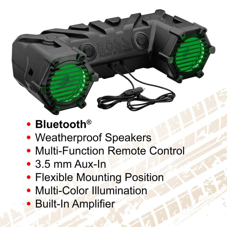 BOSS Audio Systems ATV30BRGB ATV Speaker System - 6.5 Inch Speakers, 1 Inch Tweeters, Built-in Amplifier, Bluetooth, Multi-Color Illumination - Image 4