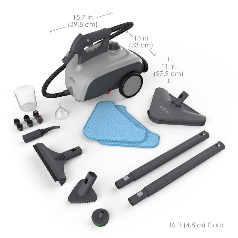 Pure Enrichment PureClean Steam Cleaner with 17 Accessories, Multi-Purpose Household Rolling Steamer for Chemical-Free Deep Cleaning of Floors, Upholstery, Windows, Grout, Grills, Cars, and More - Image 2