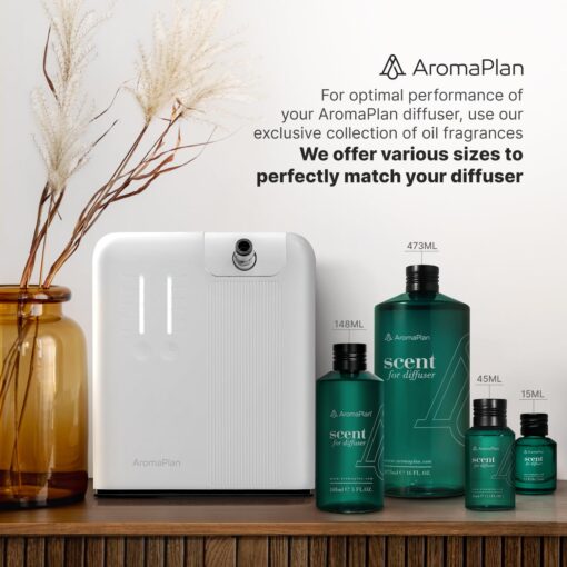 AromaPlan 2025 Waterless HVAC Scent Diffuser Whole House & Commercial Diffuser, 2 Fragrances Included-Smart, Cold-Air Waterless Scent Air- App Control, Bluetooth, AC, 2000 Sq. Ft Coverage,White - Image 4