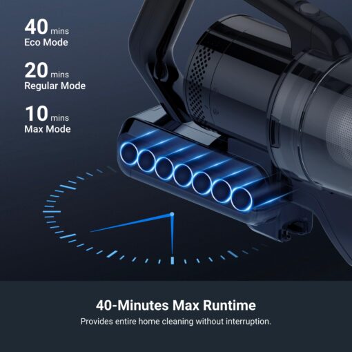 Eureka RapidClean Pro Cordless Vacuum Cleaner for Hard Floors, Lightweight Stick Vacuum LED Headlights, Convenient Stick and Handheld Vac, Green, NEC285GR - Image 7