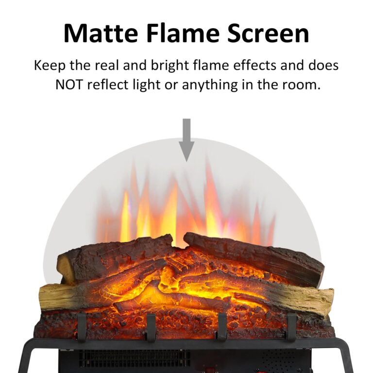 LegendFlame 25" W Free Standing Electric Fireplace Log Set (EF484), Fireplace Insert, Heater 750W/1500W, Crackling Sound, Remote Control… - Image 4