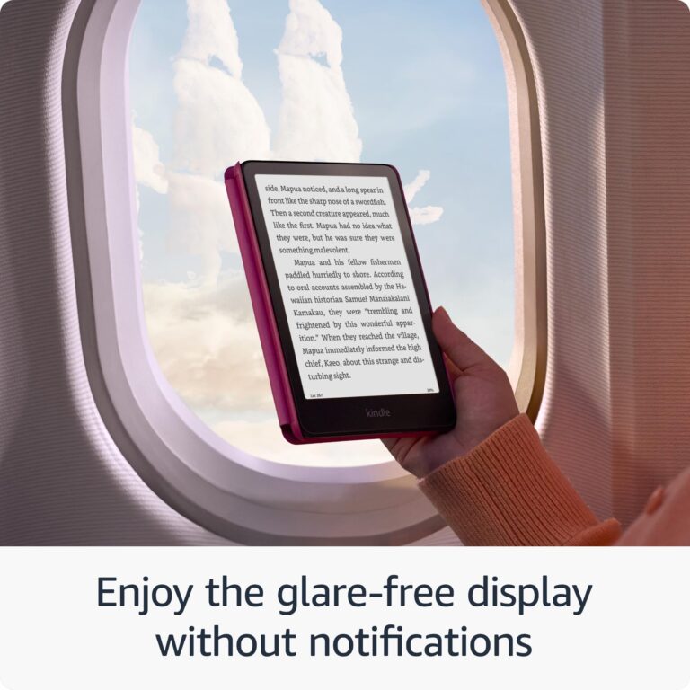 All-new Amazon Kindle Paperwhite (16 GB) – Our fastest Kindle ever, with new 7" glare-free display and weeks of battery life – Raspberry - Image 5