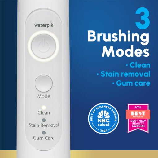 Waterpik Sensonic Complete Care Water Flosser and Rechargeable Electric Toothbrush Combo Set for Teeth Cleaning and Flossing, CC-04, White, Packaging May Vary - Image 2