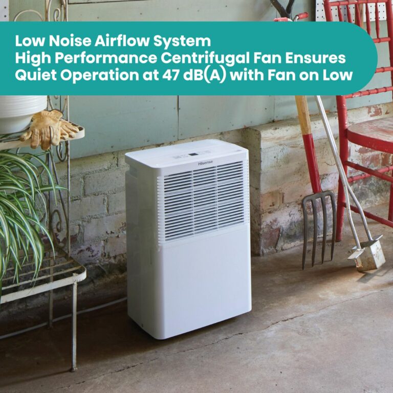 Hisense Energy Star 25-Pint Portable Dehumidifier with Auto-Shutoff, Home Dehumidifier and Moisture Absorber For Basement, Garage, Living Room in White - Image 5