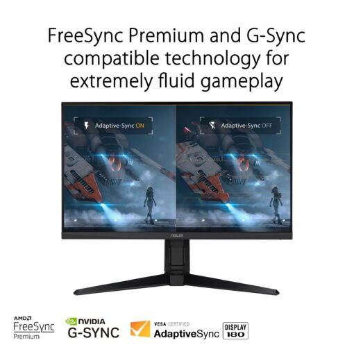 ASUS TUF Gaming 27” 1080P Monitor (VG279QL3A) - Full HD, 180Hz, 1ms, Fast IPS, Extreme Low Motion Blur, FreeSync Premium, G-SYNC Compatible, Speakers, DisplayPort, Height Adjustable, 3 Year Warranty - Image 12