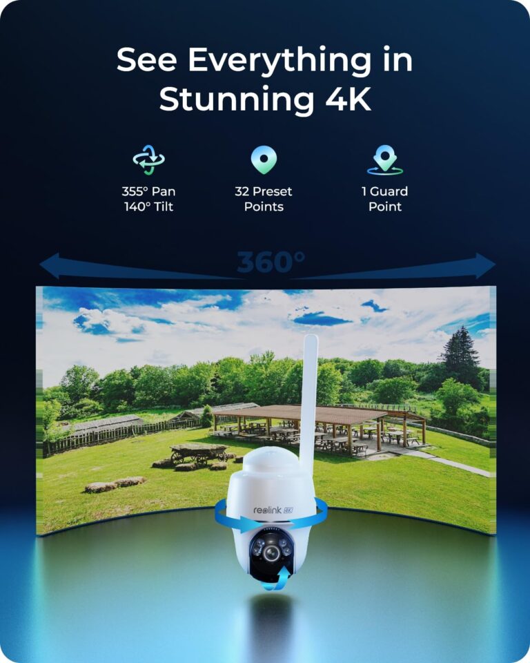 REOLINK 4K LTE Cellular Security Camera Wireless Outdoor, No WiFi, 3G/4G LTE, Solar Powered, SIM Card+32GB SD Card Included, Color Night Vision, Local/Cloud Storage, Go PT Ultra+SP, Updated Version - Image 9