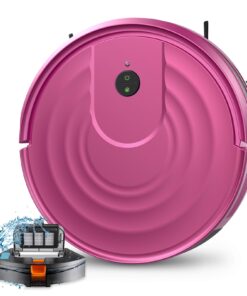 Robot Vacuum and Mop Combo 2 in 1 Mopping Robot Vacuum Cleaner with Schedule WiFi/Alexa/App Smart Self-Charging Robotic Vacuum Ultra-Slim Quiet Tangle-Free Ideal for Hard Floor Pet Hair Carpet-650mL